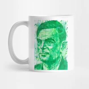 ALAN TURING watercolor portrait .1 Mug